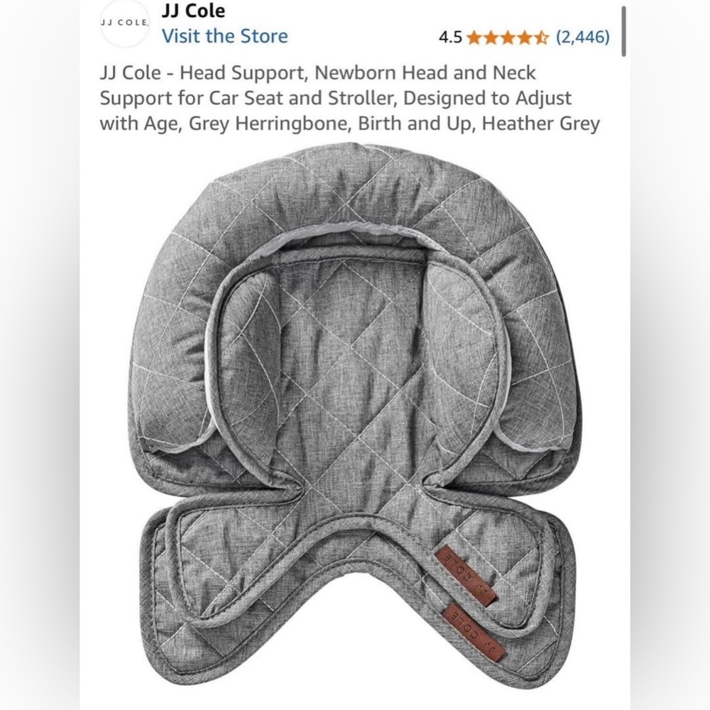 JJ Cole Baby Head Support for Car Seat and Stroller